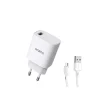 Oraimo 20 Watt Fast Charger Pd to Lightining Cable Free